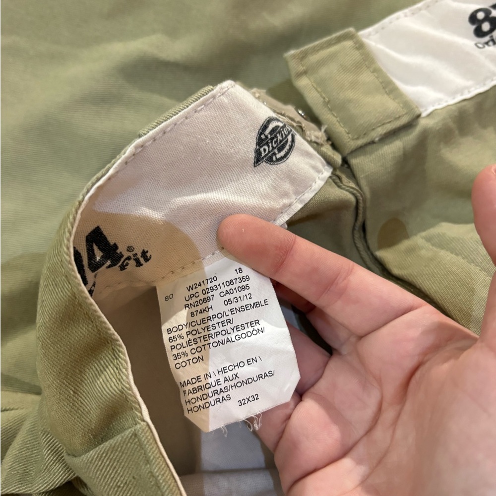 Dickies tan beige 874 original fit pants size 32x32 - Picture 4 of 5
